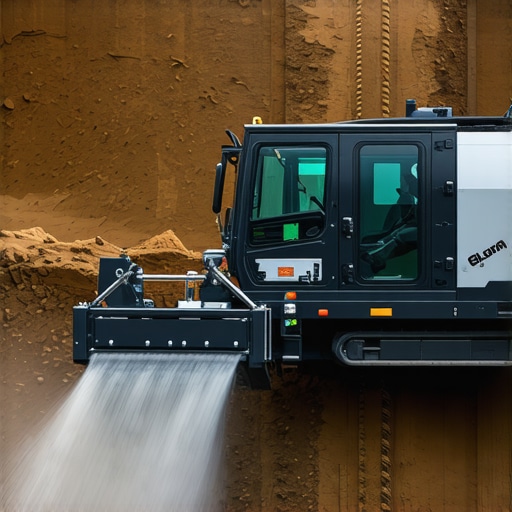 Innovative Hydrovac & Trenching Technologies Futuristic hydrovac machinery with digital and eco-friendly features.