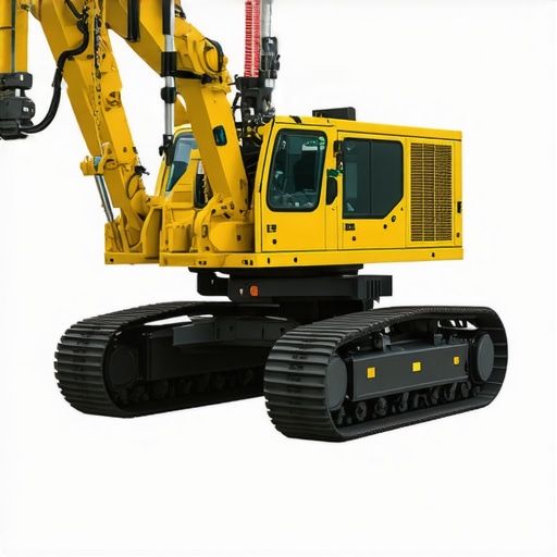 Autonomous trenching robot equipped with sensors and AI in a construction site