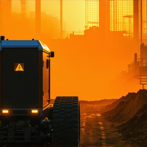 Autonomous hydrovac vehicle with AI sensors working underground in hazardous conditions