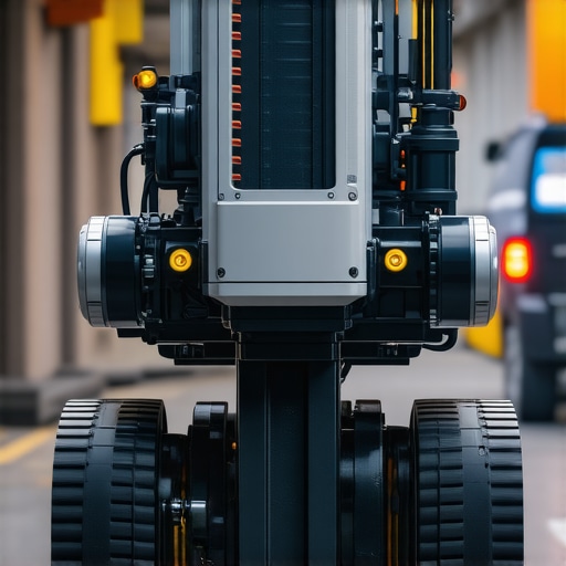 Autonomous drilling robots with digital twin technology Futuristic underground drilling robots operating with digital twin interface in underground urban setting