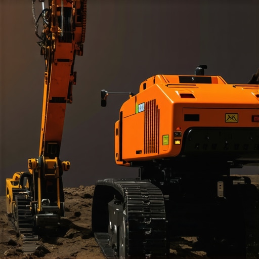 Autonomous robotic excavation system with sensors Robotics system performing underground excavation with sensors and AI