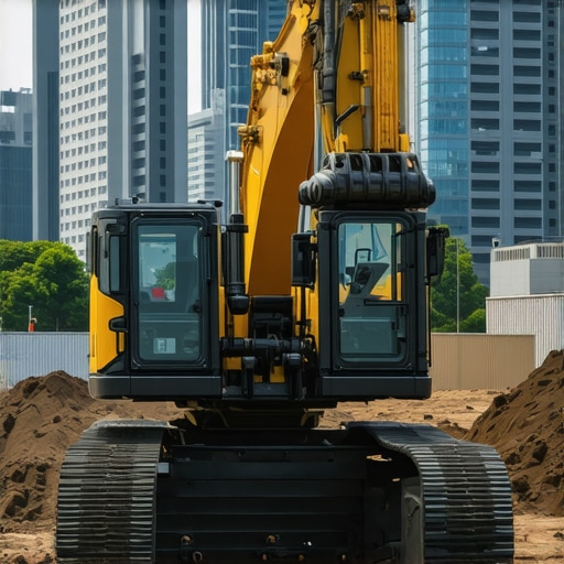 Autonomous hydrovac excavator with sensors working in city environment