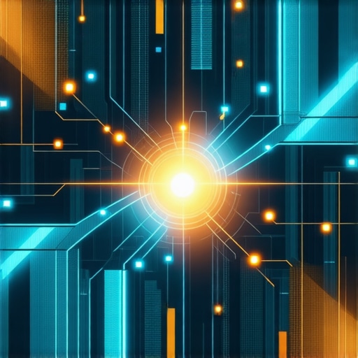 Smart City Sensor Network An illustration of interconnected sensors monitoring underground infrastructure in a modern urban environment