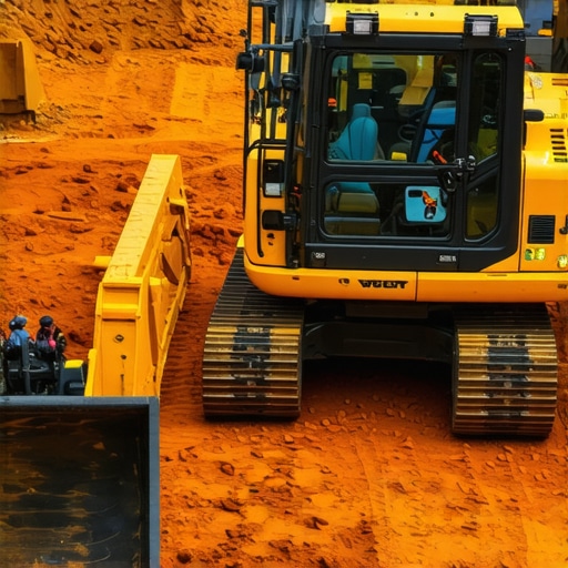 Autonomous vacuum excavation vehicle equipped with sensors and AI technology operating on a construction site