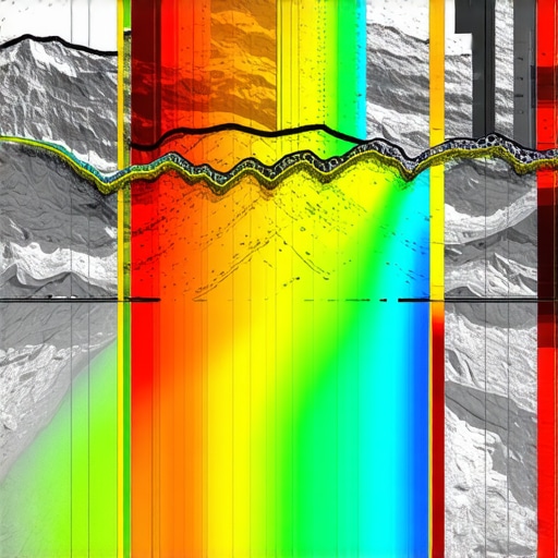 Modern geophysical imaging equipment conducting underground surveys