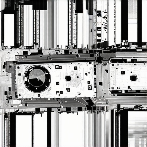 Drone equipped with LiDAR scanning urban construction site for precise terrain mapping
