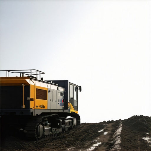 Illustration of advanced underground trenching with AI and sensor technology