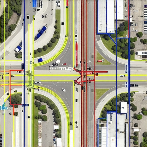 Diagram illustrating AI-enhanced underground utility mapping with sensors and sensors