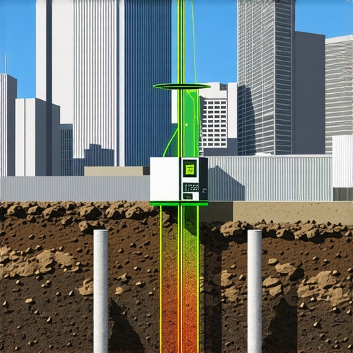 Sensors placed in boreholes analyzing soil and utility conditions