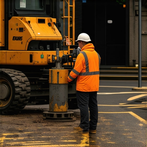 Sophisticated underground utility detection using sensors and excavation machines in a cityscape