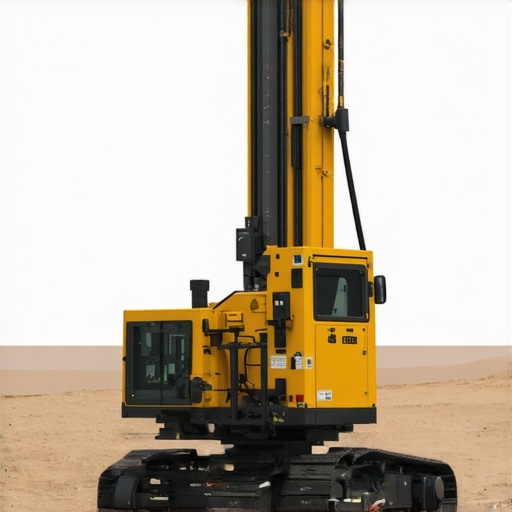 Advanced robotic drilling equipment with sensors navigating complex city subsurface