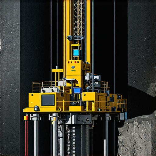 Autonomous drilling rig equipped with sensors navigating underground in urban environment.