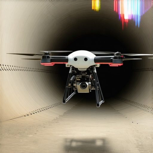An advanced autonomous drone uses ground-penetrating radar inside underground tunnels to survey utilities