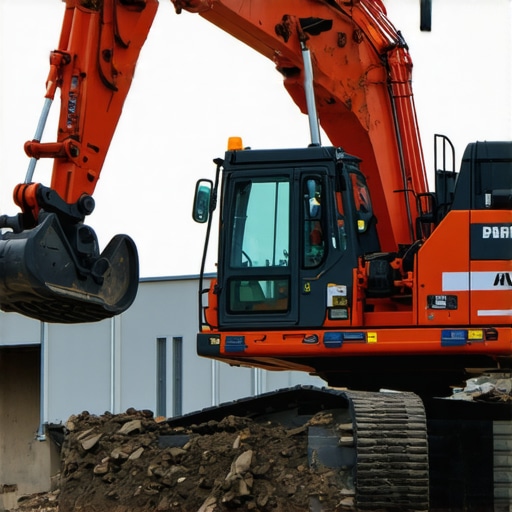 Modern hydrovac excavation machinery equipped with sensors in an urban construction site