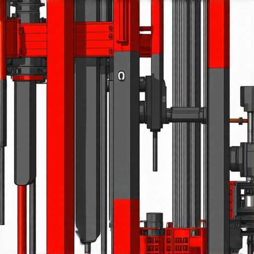 Illustration of underground excavation equipment operating beneath an urban construction site.
