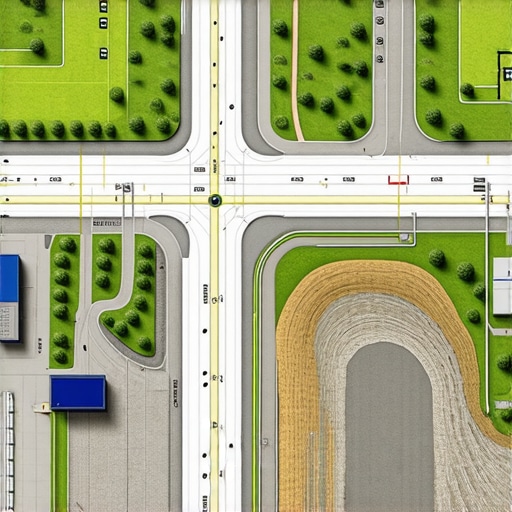 Illustration showing advanced underground utility detection tools and data analysis interfaces.