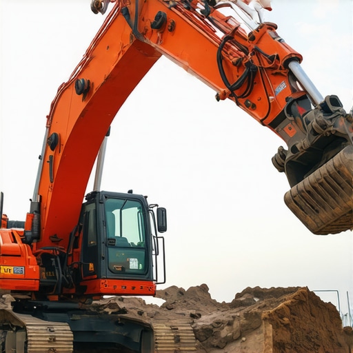 Advanced hydro-vacuum excavation machinery with IoT sensors operating on a construction site.