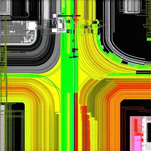 Visual representation of sensor fusion technology mapping underground utilities