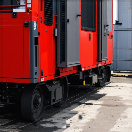 Modern vacuum excavation truck equipped with sensors and automation technology in an urban setting