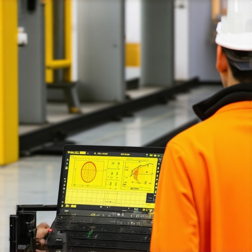 A team operating cutting-edge geophysical sensors in an urban underground utility survey