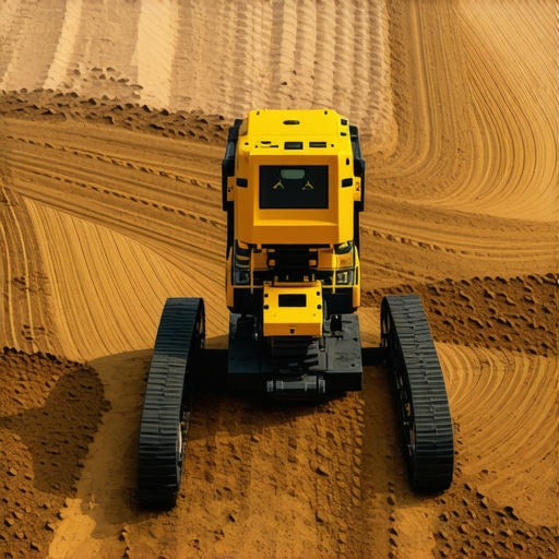 Futuristic robotic drilling equipment using AI sensors in underground soil exploration