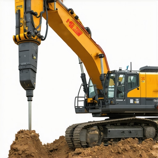 Modern excavation equipment with sensors operating in sediment-rich soil