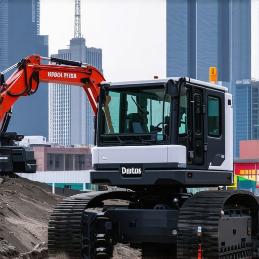Robotic hydrovac machine excavating underground in city environment with sensors and AI controls.