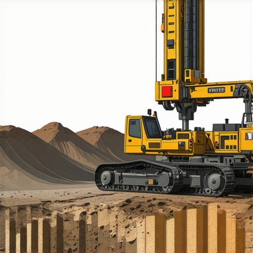 Autonomous drilling robots equipped with sensors navigating challenging underground soils.