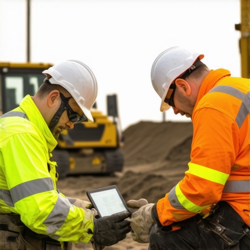 Technicians utilizing sensors and GIS for safe underground utility detection