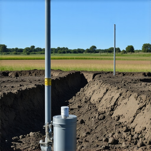 A network of soil sensors monitoring underground borehole conditions in real-time