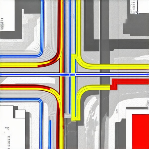3D model showing underground utility layouts overlaid with soil stability data for trench planning.