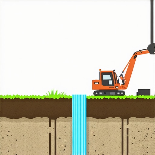 Diagram showing a hydro-vac system with real-time soil sensors adjusting pressures dynamically