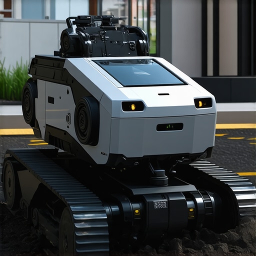 Robotic trenching machine with sensors operating underground in city