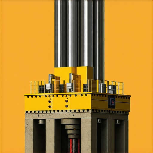 Modern drilling system equipped with sensors and AI for real-time pressure management.