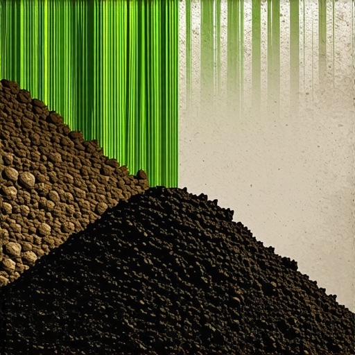 Smart Soil Stabilization Technologies Close-up of innovative adaptive soil reinforcement materials in laboratory setting