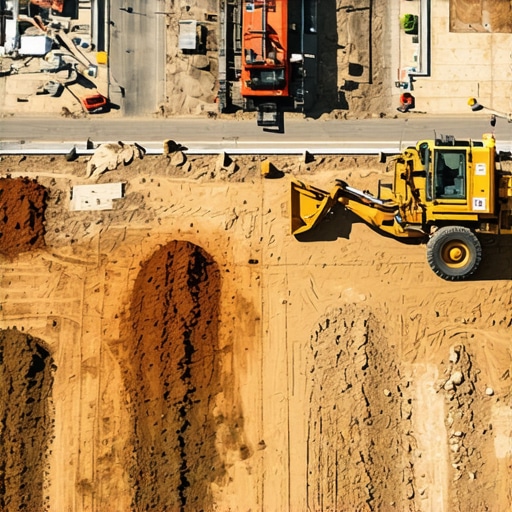 Soil stabilization equipment and soil samples used in urban underground construction.