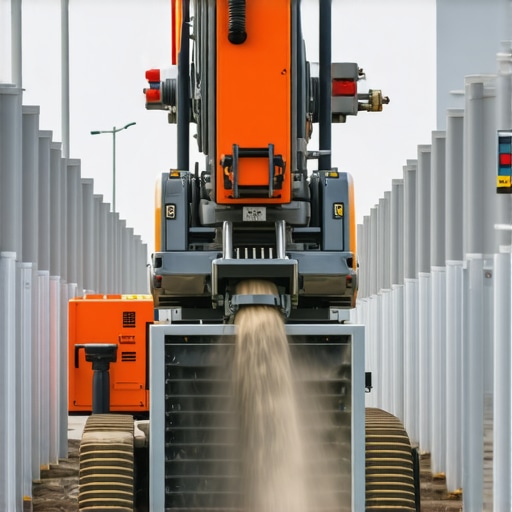 Jet-casting soil stabilization technique with sensors in city excavation