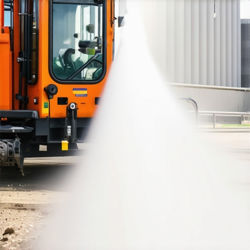 Advanced Hydrovac Nozzle in Action Hydrovac nozzle spraying water during underground utility excavation