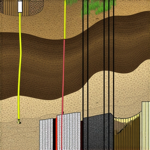 Geotechnical engineers deploying sensors and stabilization systems in soft terrain