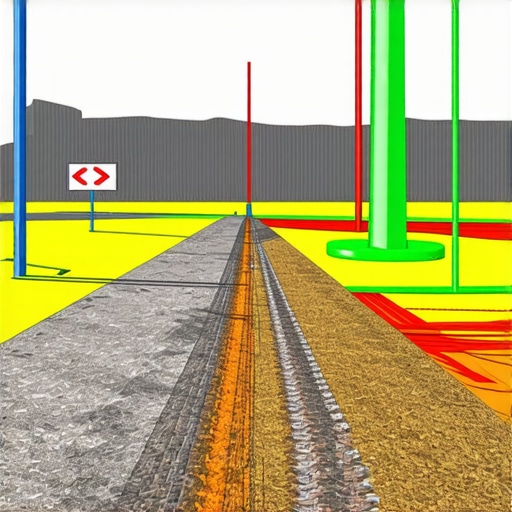 Illustration of ground-penetrating radar and 3D utility mapping during excavation
