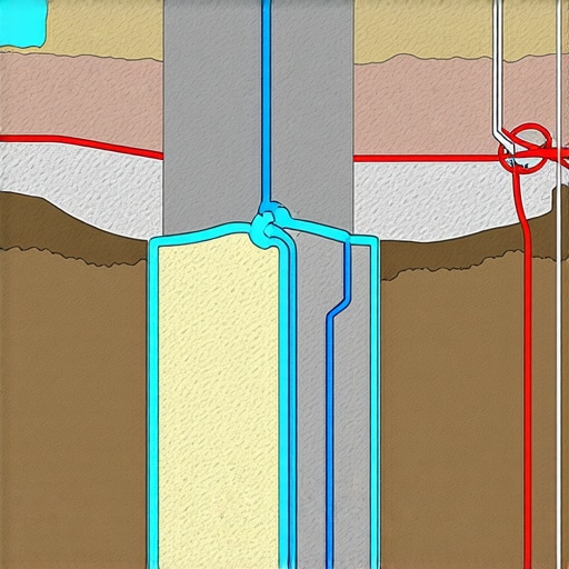 Diagram illustrating groundwater movement and dewatering techniques around trench excavation