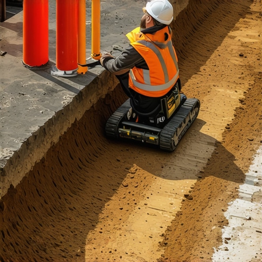 Illustration showing integration of various sensing methods for underground utility detection