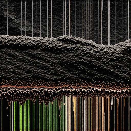 Visualization of microbial-induced carbonate precipitation stabilizing organic peat soil.