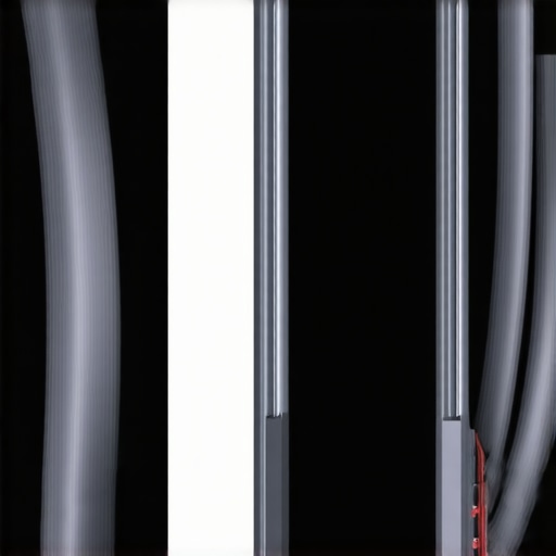 A detailed illustration of a flexible polymer hose embedded with sensors detecting wear and chemical exposure in slurry conditions.
