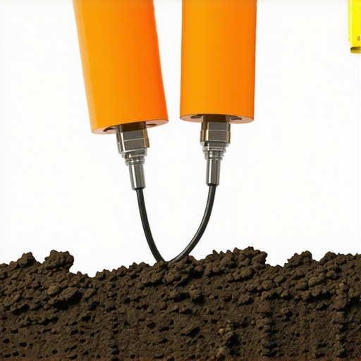 Smart Soil Monitoring System in Action Real-time sensor array tracking soil movement and pressure during trenching
