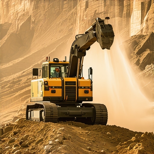 A modern hydrovac truck with sensors performing precise excavation on uneven hillside terrain.