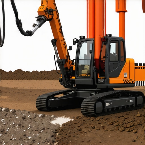 Illustration of vacuum excavation machinery performing precise trenching with utility detection