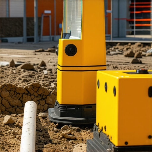 Modern underground utility sensors shielded against electromagnetic interference in city construction