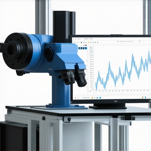 AI system analyzing geotechnical data in a laboratory environment