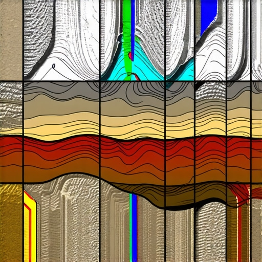 Survey equipment and layered soil profile with sensors in mineral-rich clay environment